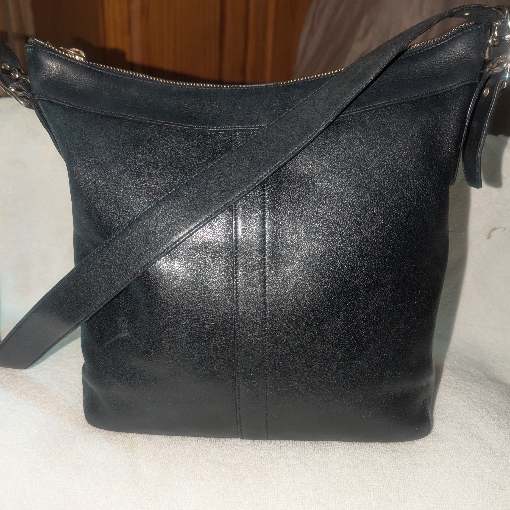 Coach Vintage Y2k Black Legacy Gallery Slim Leather Shoulder Bag. 9188